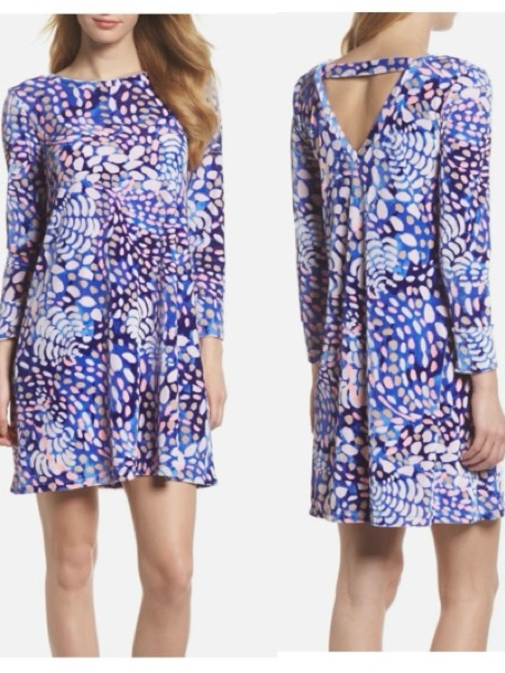 Lilly Pulitzer Olive Dress Beacon Blue Sparkling Grotto